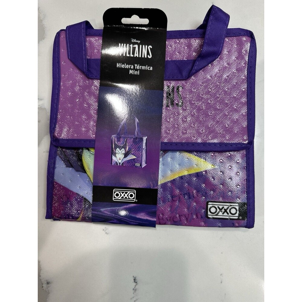 OXXO Disney Villains Mini Insulated Thermal Lunch Bag, Purple/Pink